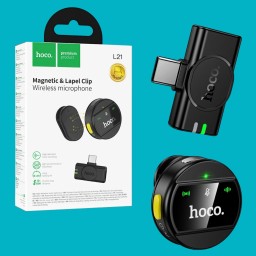 نك مايك من هوكو بمنفذ تايبسي hoco wireless microphone