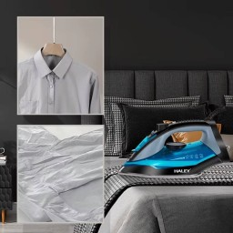 اوتي كهربائي هالي HY-2027 HALEY HY-2027 Steam Iron 2400W Ceramic Soleplate