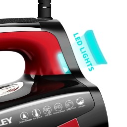 اوتي كهربائي هالي HY-2072 HALEY HY-2072 Steam Iron 2600W Ceramic Soleplate