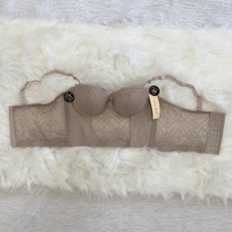حمالة صدر سفنجة وعظم كيبور طويل دعم كامل Moda Clavel Padded Underwire Longline Bra - Full Support