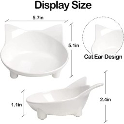 أوعية بلاستيك القط SKRTUAN SKRTUAN Plastic Cat Bowls