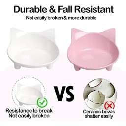 أوعية بلاستيك القط SKRTUAN SKRTUAN Plastic Cat Bowls