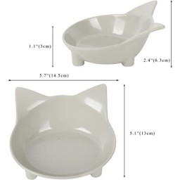 أوعية بلاستيك القط SKRTUAN SKRTUAN Plastic Cat Bowls