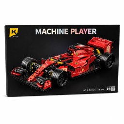 مكعبات تركيب سيارة فورمولا 1 الحمراء - 1161 قطعة Machine Player Formula Racing Car Building Blocks 1161 PCS