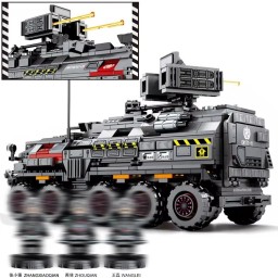 مكعبات تركيب ناقلة عسكرية مدرعة CN171 - 811 قطعة CN171 Military Truck Building Blocks 811 PCS