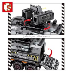 مكعبات تركيب ناقلة عسكرية مدرعة CN171 - 811 قطعة CN171 Military Truck Building Blocks 811 PCS