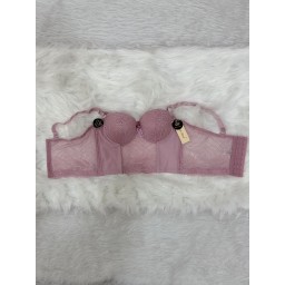 حمالة صدر سفنجة وعظم كيبور طويل دعم كامل Moda Clavel Padded Underwire Longline Bra - Full Support