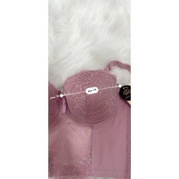 حمالة صدر سفنجة وعظم كيبور طويل دعم كامل Moda Clavel Padded Underwire Longline Bra - Full Support