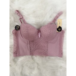 حمالة صدر سفنجة وعظم كيبور طويل دعم كامل Moda Clavel Padded Underwire Longline Bra - Full Support
