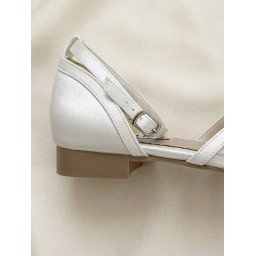 حذاء زفاف للعروسات إلينا من ليلو بدبان طبي - فلات LILO Elina Crystal Bridal Flats - Comfort Insole