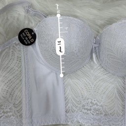 حمالة صدر سفنجة وعظم كيبور طويل دعم كامل Moda Clavel Padded Underwire Longline Bra - Full Support