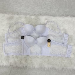 حمالة صدر سفنجة وعظم كيبور طويل دعم كامل Moda Clavel Padded Underwire Longline Bra - Full Support