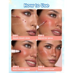 قلم النمش والبلاشر السائل Sunspell Freckle Flush Pen
