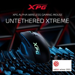 ماوس الألعاب اللاسلكي XPG Alpha Wireless الأسود XPG Alpha Wireless Gaming Mouse Black