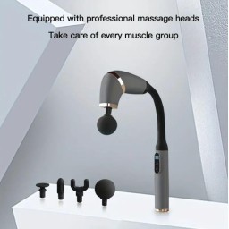 جهاز مساج الأنسجة العميقة ذو المقبض الطويل Long Handle Deep Tissue Massage Gun