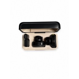 ميكروفون لاسلكي احترافي 2.4G مع علبة شحن وشاشة عرض للبطارية – متوافق مع iPhone وType-C Professional 2.4G Wireless Microphone with Charging Case & Battery Display – Compatible with iPhone & Type-C