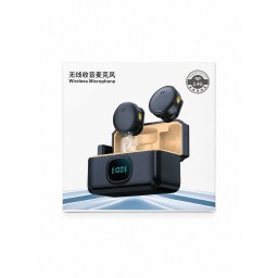 ميكروفون لاسلكي احترافي 2.4G مع علبة شحن وشاشة عرض للبطارية – متوافق مع iPhone وType-C Professional 2.4G Wireless Microphone with Charging Case & Battery Display – Compatible with iPhone & Type-C
