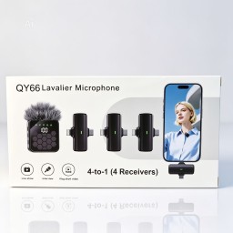 نظام ميكروفون لاسلكي ذكي للبث والتسجيل على 4 أجهزة في وقت واحد Smart Wireless Microphone System for 4 Devices Simultaneous Recording & Streaming