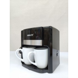 صانعة قهوة كهربائية 350 مل مع كوبين وفلتر قابل للإزالة 350ml Coffee Maker with 2 Cups & Removable Filter