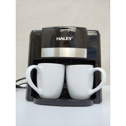 صانعة قهوة كهربائية 350 مل مع كوبين وفلتر قابل للإزالة 350ml Coffee Maker with 2 Cups & Removable Filter