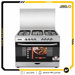 طباخ رويال كاز  المصري حجم 90×60 ستيل Royal Gas Egyptian Cooker, 90x60 cm, Steel