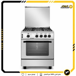 طباخ فريش رينبو 60 × 60 - 4 شعلة أستانلس ستيل Fresh Rainbow 60 x 60 Cooker - 4 Burners Stainless Steel