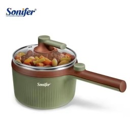 قدر كهربائي متعدد الاستخدامات سونيفر 1.2 لتر Sonifer 1.2L Stainless Steel Mini Electric Multi Cooker
