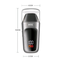 ماكينة حلاقة 119-HTC AT اللاسلكية المدمجة مع شاشةLED رقمية : HTC AT-119 RechargeableCompact Hair Clipper with LED Power Display