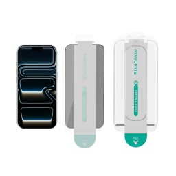 لاصق شاشة مانوفيت بيورشيلد للخصوصية لهاتف ايفون 17 برو ماكس Manovate PureShield Privacy Screen Protector for iPhone 17 Pro Max