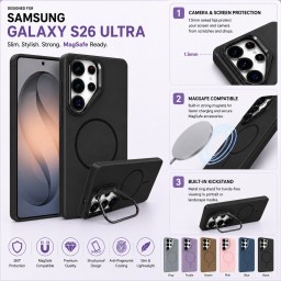 كفر سامسونج كلاكسي أس 26 ألترا أكريليك فاخر Samsung Galaxy S26 Ultra Premium Acrylic Case