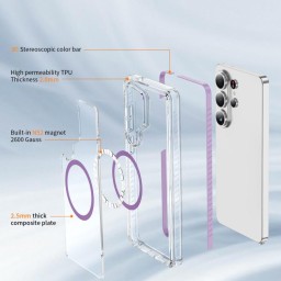 كفر سامسونج كلاكسي أس 26 ألترا أكريليك كرستالي Samsung Galaxy S26 Ultra Crystal Acrylic Case