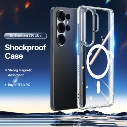 كفر سامسونج كلاكسي أس 26 ألترا كرستالي مع ماك سيف Samsung Galaxy S26 Ultra Crystal MagSafe Case