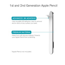 حامل قلم ابل BAYKRON BA-PT112-PNK Silicone Pencil Holder for Apple Pencil 1 & 2 – Pink BAYKRON BA-PT112-PNK Silicone Pencil Holder for Apple Pencil 1 & 2 – Pink