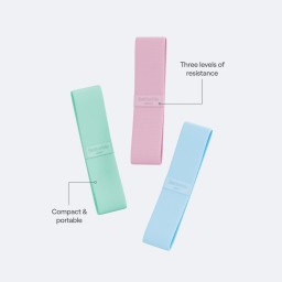 احزمة مقاومة رياضية مرنة BetterMe Pilates Loop Bands BetterMe Pilates Loop Bands