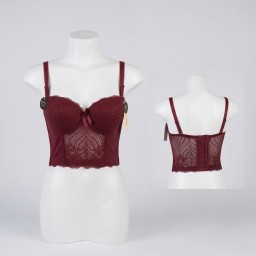حمالة صدر سفنجة وعظم كيبور طويل دعم كامل Moda Clavel Padded Underwire Longline Bra - Full Support