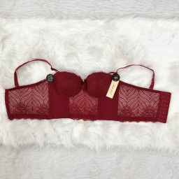 حمالة صدر سفنجة وعظم كيبور طويل دعم كامل Moda Clavel Padded Underwire Longline Bra - Full Support