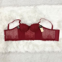 حمالة صدر سفنجة وعظم كيبور طويل دعم كامل Moda Clavel Padded Underwire Longline Bra - Full Support