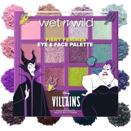 باليت ايشادو  ويت ان وايلد × ديزني فيلنز- 16 لون Wet n Wild x Disney Villains Fiery Femmes Eye & Face Palette- 16 Pan