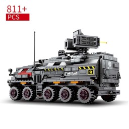 مجسم شاحنة عسكرية من مكعبات البناء – الأرض التائهة Sembo Block The Wandering Earth Military Truck Building Blocks