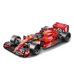 مجسم سيارة فورمولا 1 حمراء من مكعبات البناء Formula 1 Racing Car Building Blocks Red