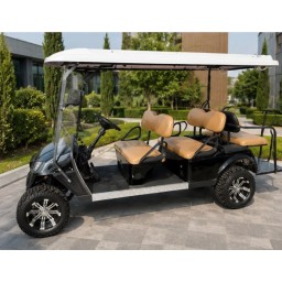 عربة غولف كهربائية حديثة ومرفوعة Lifted Golf Cart
