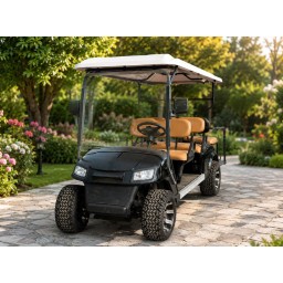 عربة غولف كهربائية حديثة ومرفوعة Lifted Golf Cart