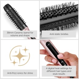 مجفف شعر فرشاة مدورة ثابت  HSB200SDE BAB HSB200SDE HOT BRUSH 28MM BLACK