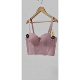 حمالة صدر سفنجة وعظم كيبور طويل دعم كامل Moda Clavel Padded Underwire Longline Bra - Full Support