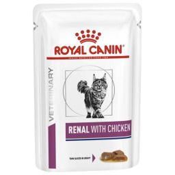 طعام قطط الكلى والدجاج للقطط 85 غ Royal Canin Renal & Chicken Cat Food 85g