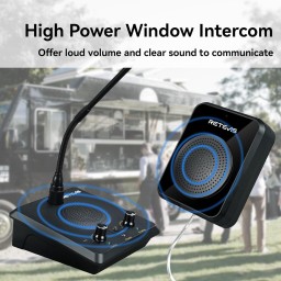 نظام اتصال داخلي للاكشاك والاستعلامات RETEVIS RT9909 Window Two-Way Intercom RETEVIS RT9909 Window Two-Way Intercom