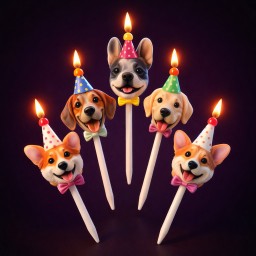مجموعة شموع للكلاب Dog Candle Set