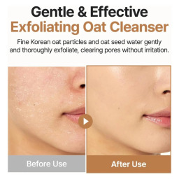 غسول رغوي بالشوفان مقشر لطيف 150 مل Oat-in Gentle Exfoliating Foaming Facial Cleanser 150ml