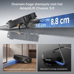 مكنسة ذكية روبوت ساروس 20 سونك Saros 20 Sonic complete Robot Vacuum and Mop