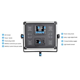 إضاءة تصوير Yidoblo D-600II LED Studio Light - 48W Yidoblo D-600II LED Studio Light - 48W